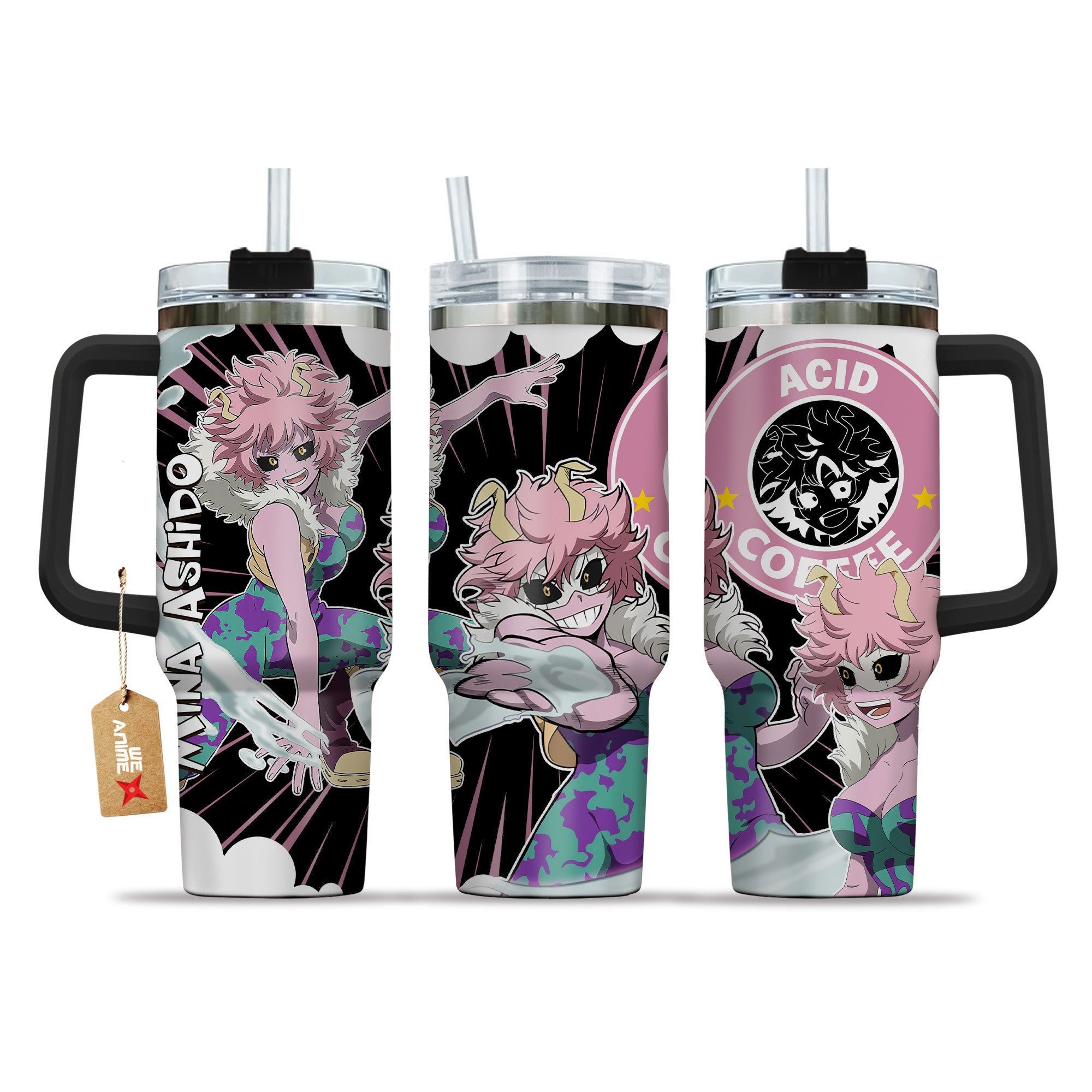 Mina Ashido Coffee 40oz Tumbler Cup With Handle