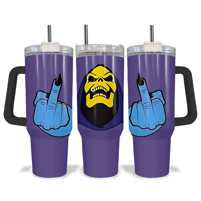 Skeletor Masters Of The Universe Coffee 40oz Tumbler With Handle | Exclusive Design