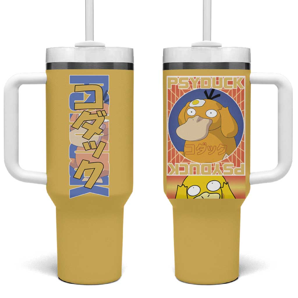 Psyduck Pokemon 40oz Tumbler With Handle Anime Style