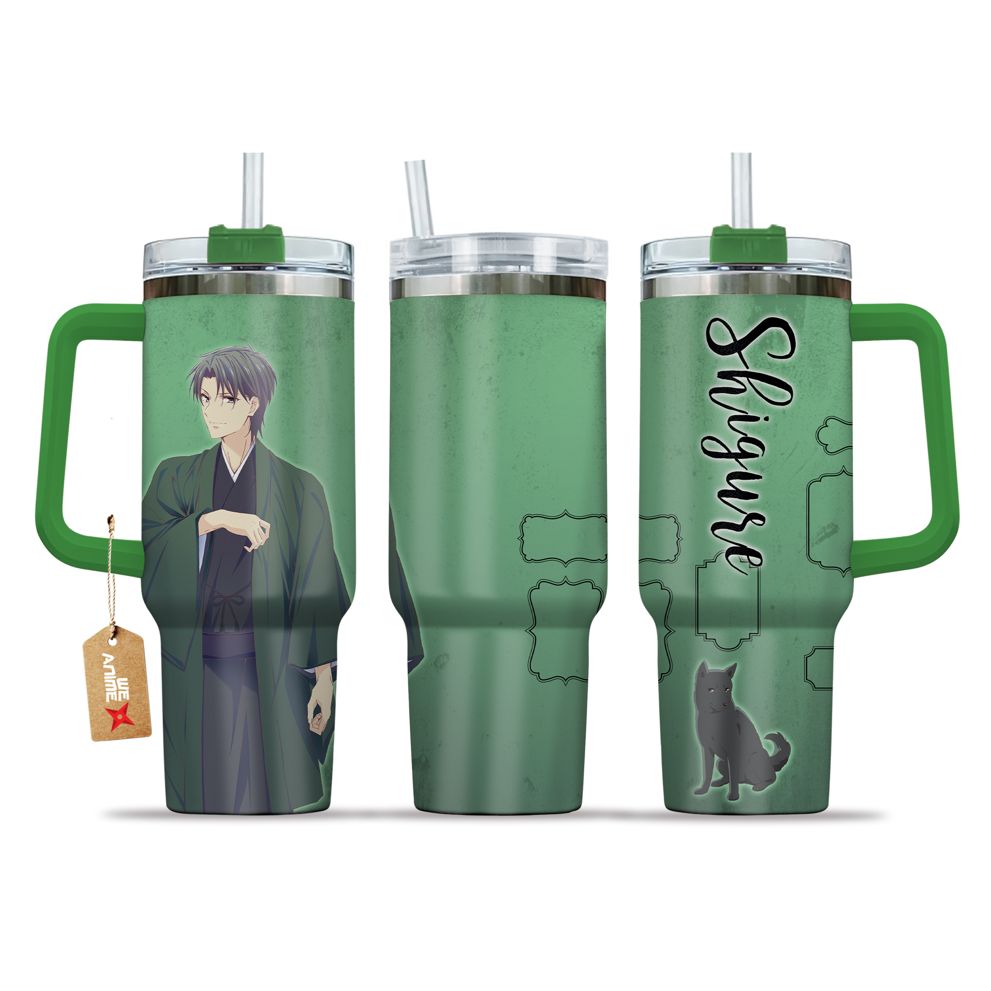 Shigure Sohma 40oz Tumbler Cup With Handle Anime Accessories