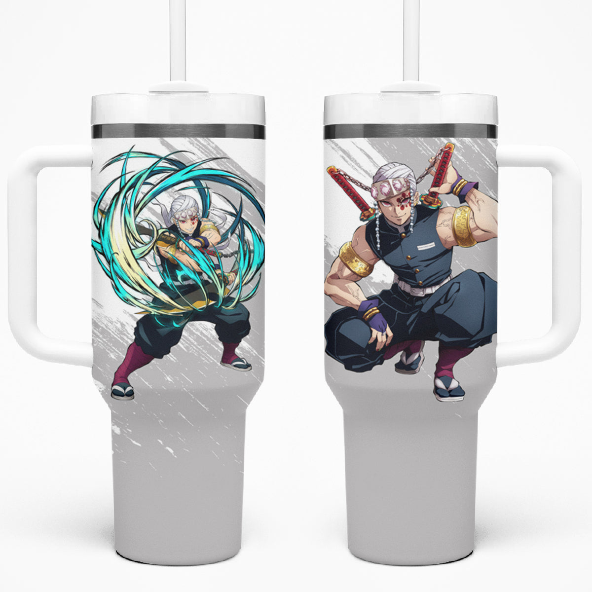 Tengen Uzui 40oz Tumbler With Handle Demon Slayer