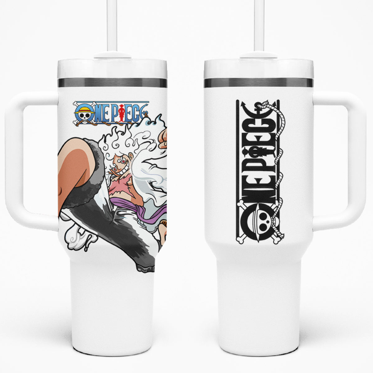 Luffy Gear 5 Nika 40oz Tumbler With Handle One Piece