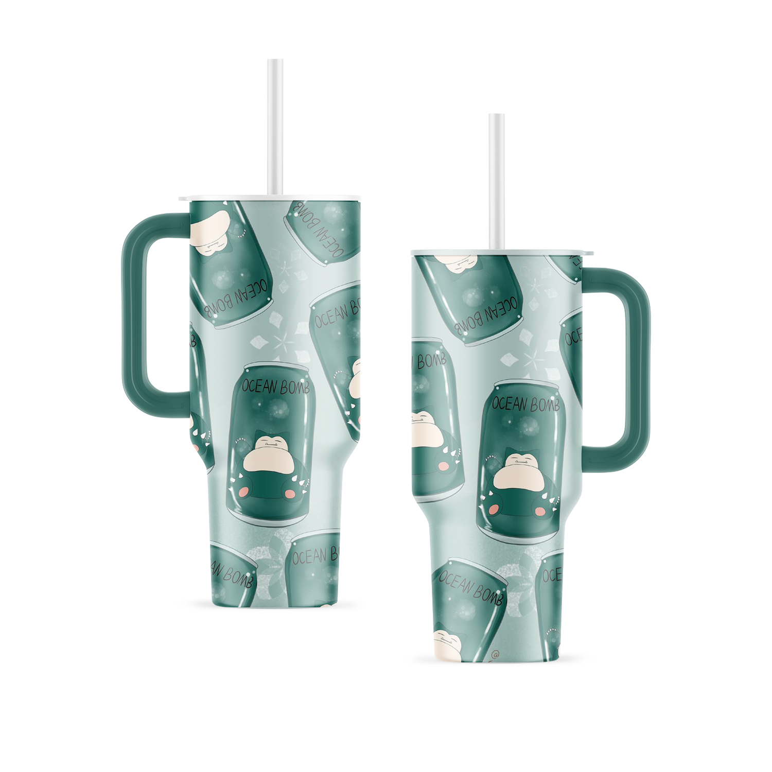 Snorlax Pokemon Coffee 40oz Tumbler With Handle | Exclusive Design