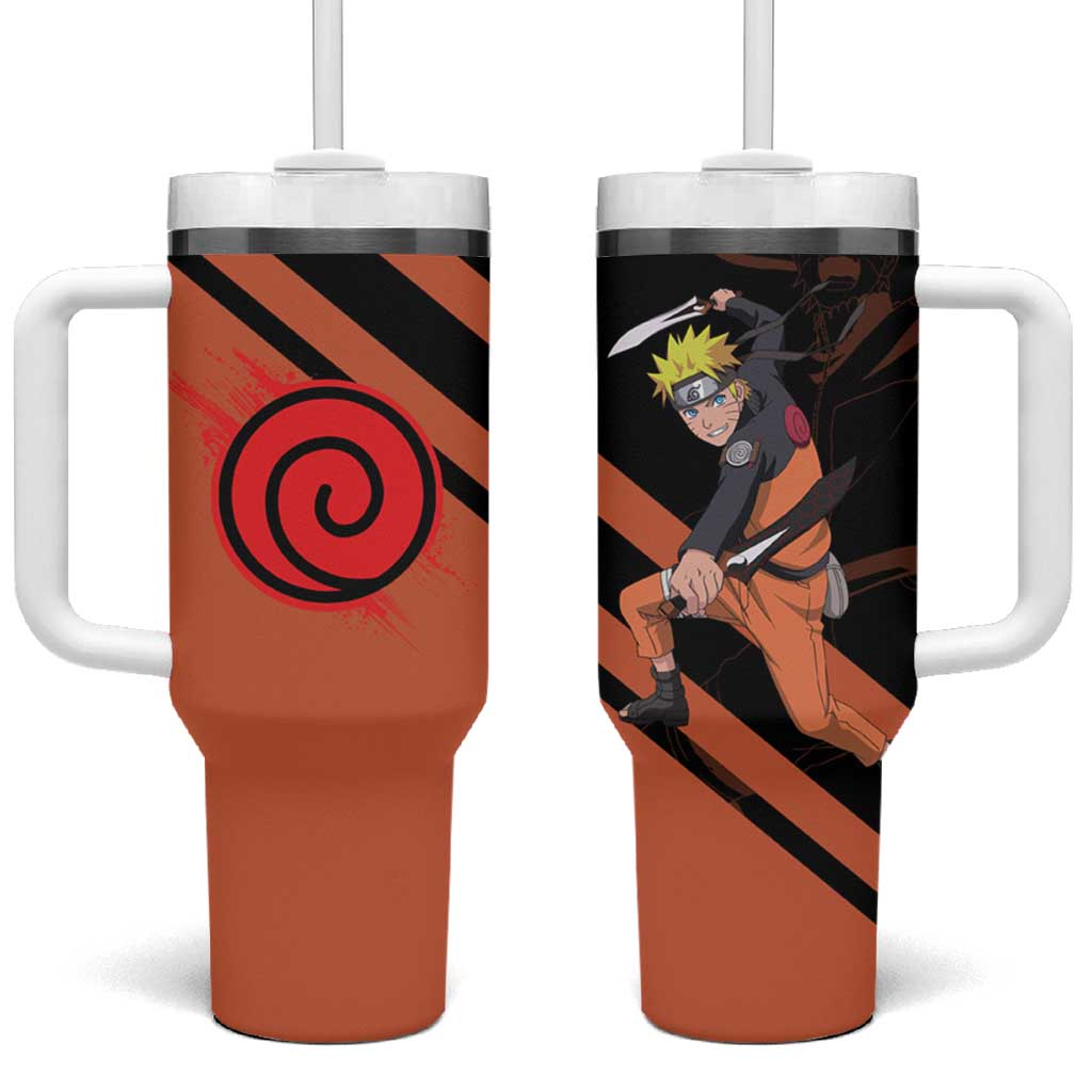 Uzumaki - Naruto 40oz Tumbler With Handle Anime Style