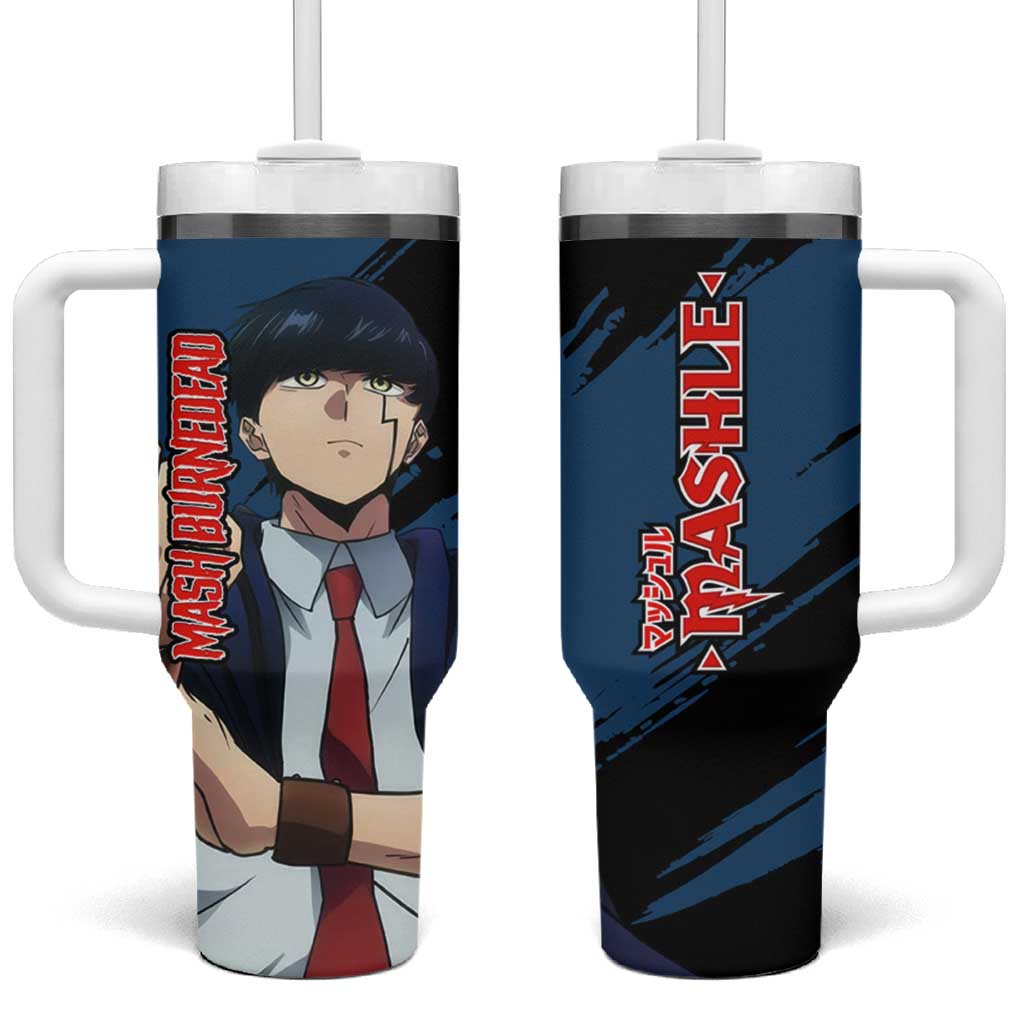 Mash Burnedead - Magic And Muscles 40oz Tumbler With Handle Anime Style