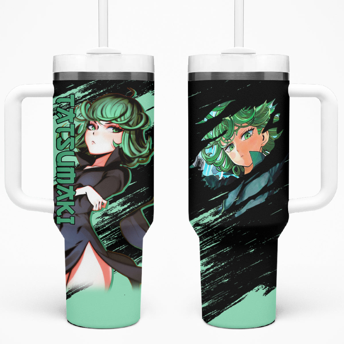 Tatsumaki 40oz Tumbler With Handle Demon Slayer