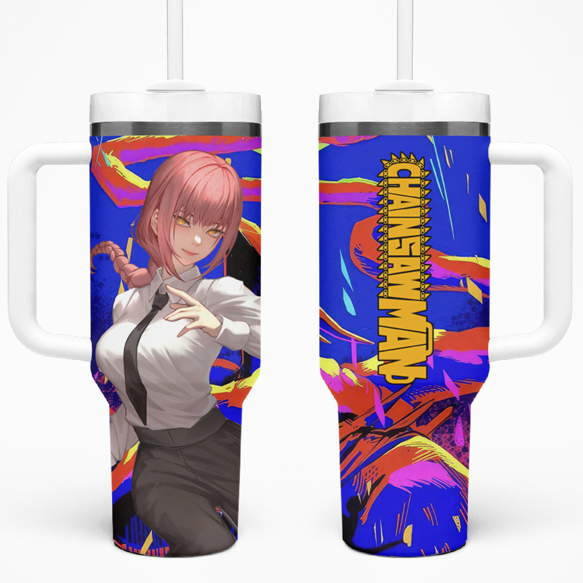 Makima 40oz Tumbler With Handle Chainsaw Man