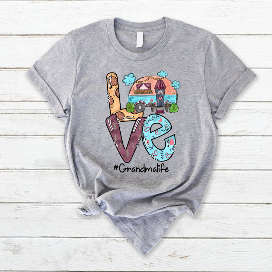 Love Camping, Love Grandma Life, Custom Grandma, Gift For Grandma TH T-Shirt