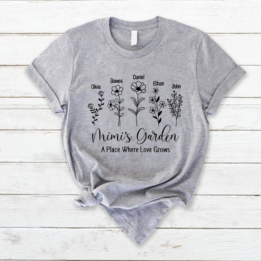 Mimi's Garden And Grandkids, Mother's Day Gift TH T-Shirt