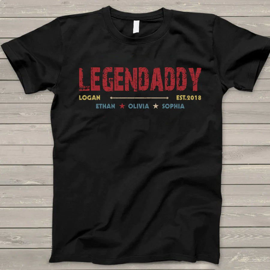 Legend Daddy And Kids, Father's Day VT01N T-Shirt