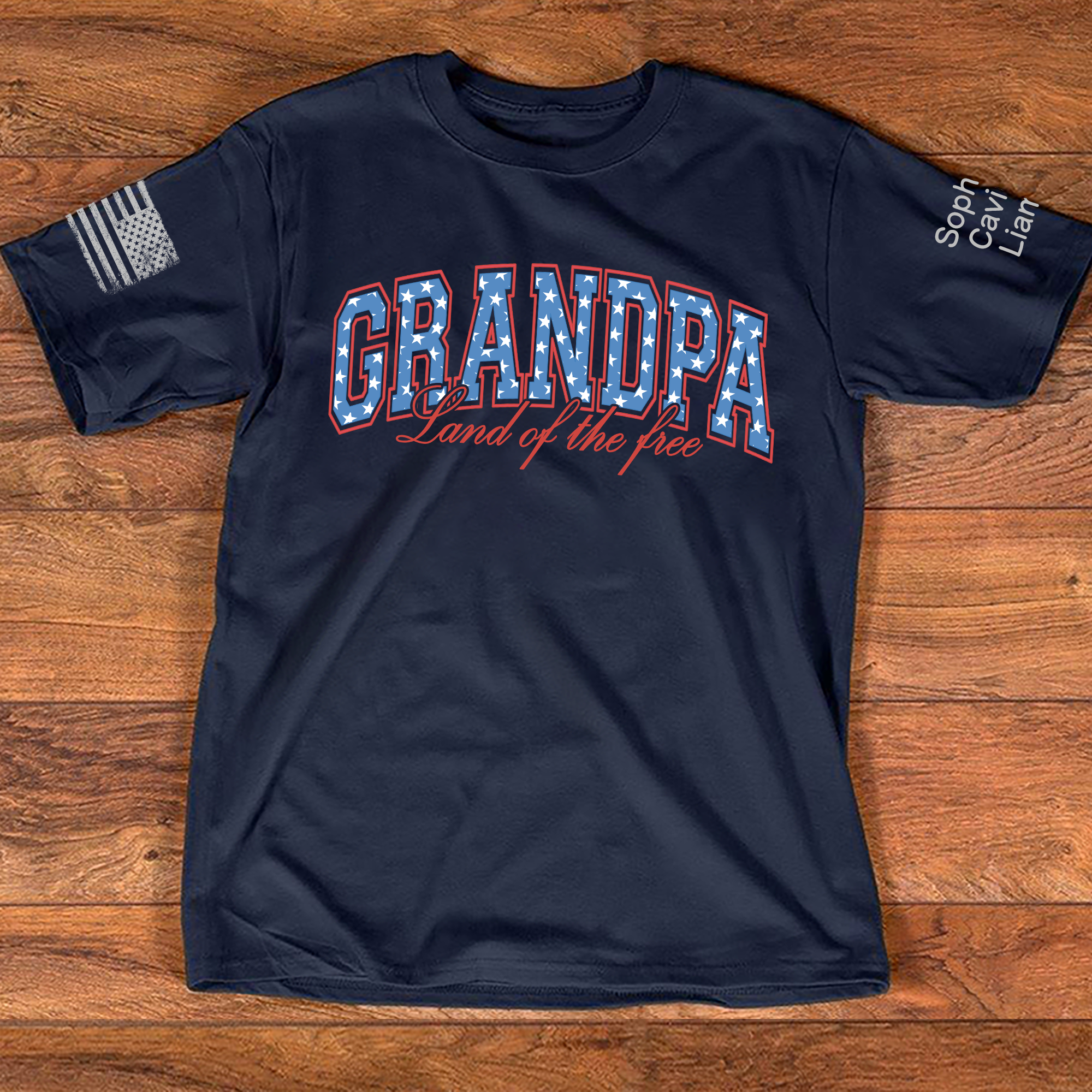 Land Of The Free, Happy Father's Day, For Give Grandpa And Kids