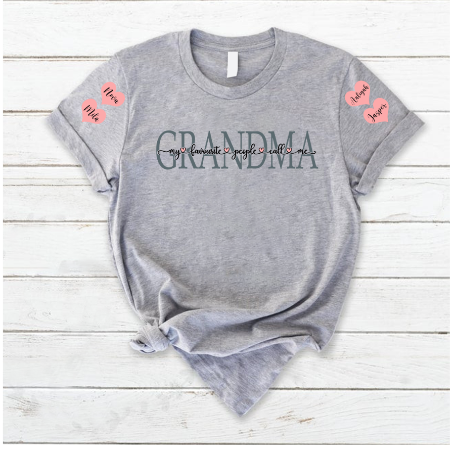 My Favorite People Call Me Grandma And Grandkids T-Shirt