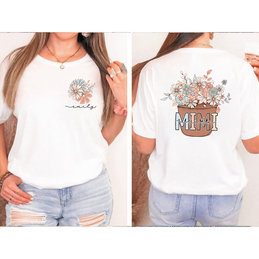 Mimi Summer Spring Garden Sweatshirt, Floral T - Shirt
