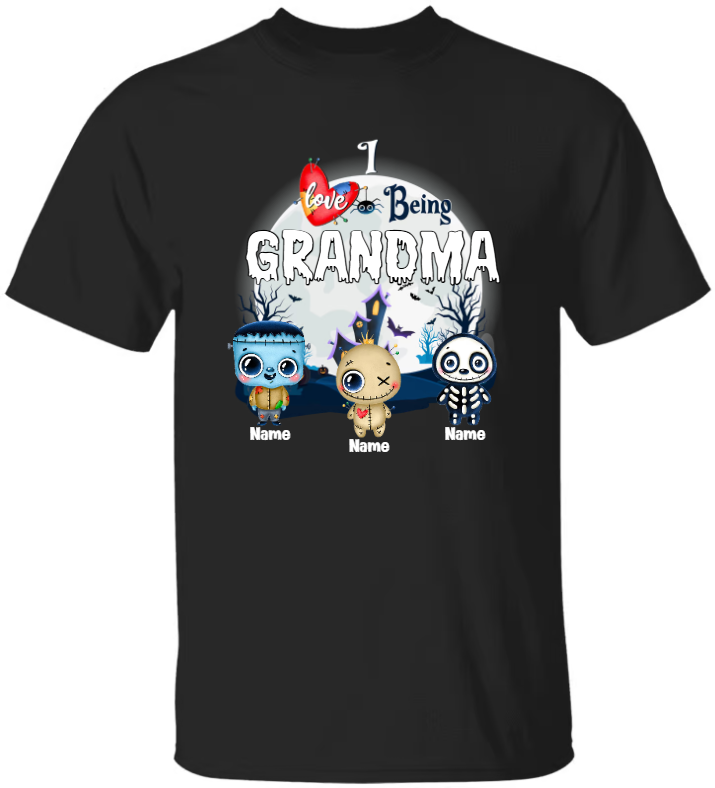 I Love Being Grandma And Kids T-Shirt