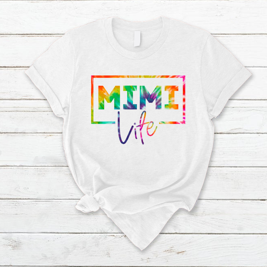 Mimi Life Tie Tye Summer Shirt, Custom Mimi Shirt, Gift For Grandma Summer TH T-Shirt