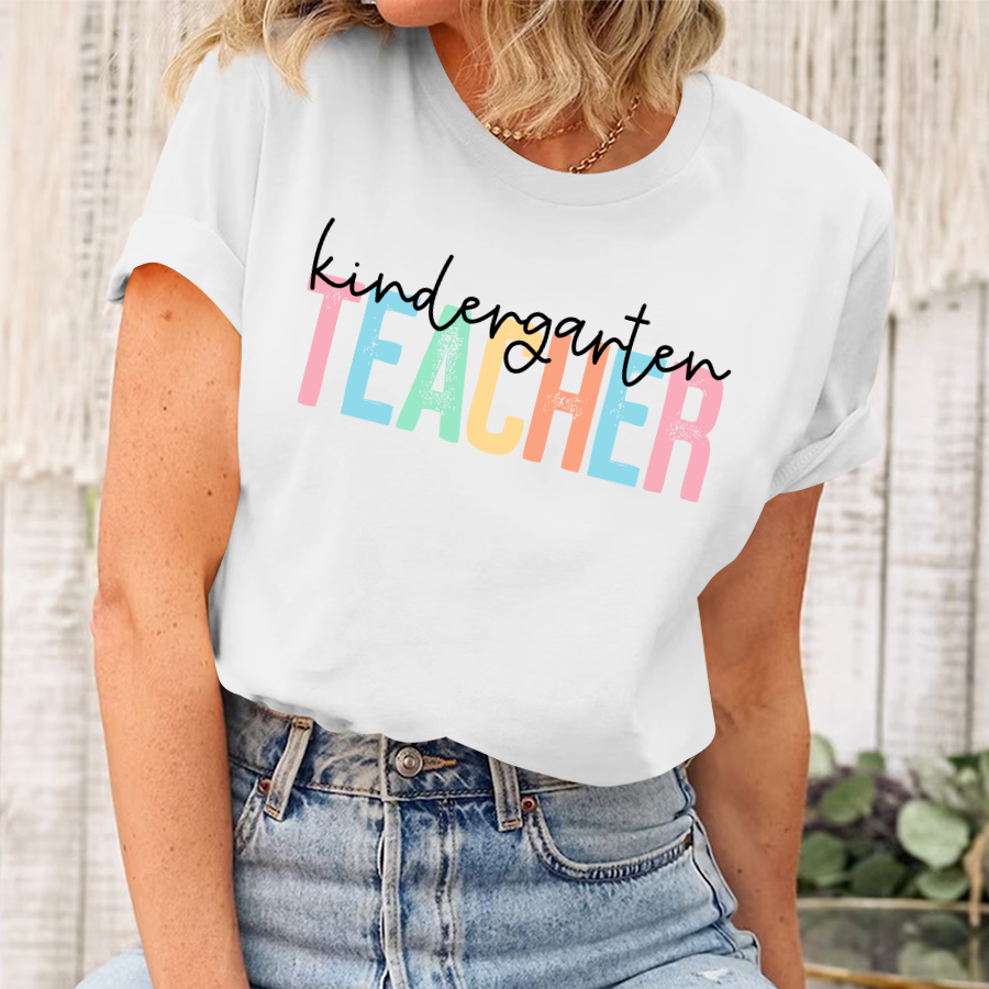 Kindergarten Teacher Shirt, Gift For Kindergarten Teacher, Kindergarten Teacher Tee, Teacher Appreciation Shirt, Kindergarten Tee T-Shirt