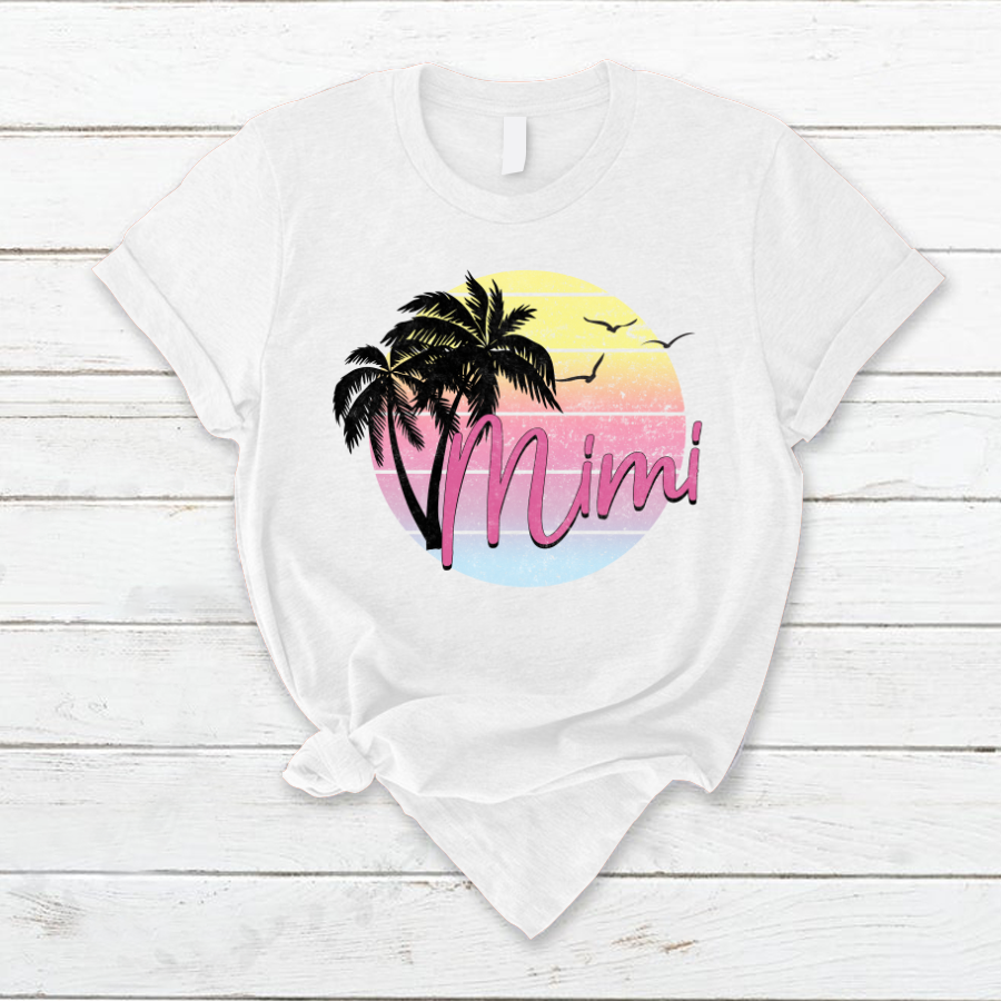 Mimi Summer Retro Shirt, Custom Mimi Shirt, Gift For Grandma Summer TH T-Shirt