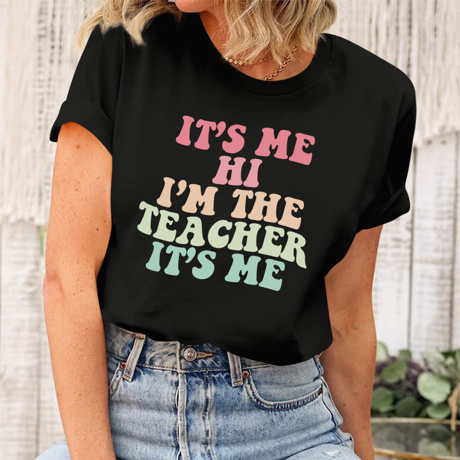 Matching Teacher Shirts, Teacher Shirt, Kindergarten Teacher Shirt, Teacher Gift, It's Me Hi I'm The Teacher It's Me T-Shirt