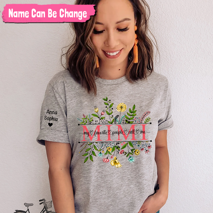 My Favorite People Call Me Mimi And Kids Wildflower CTH01 T-Shirt