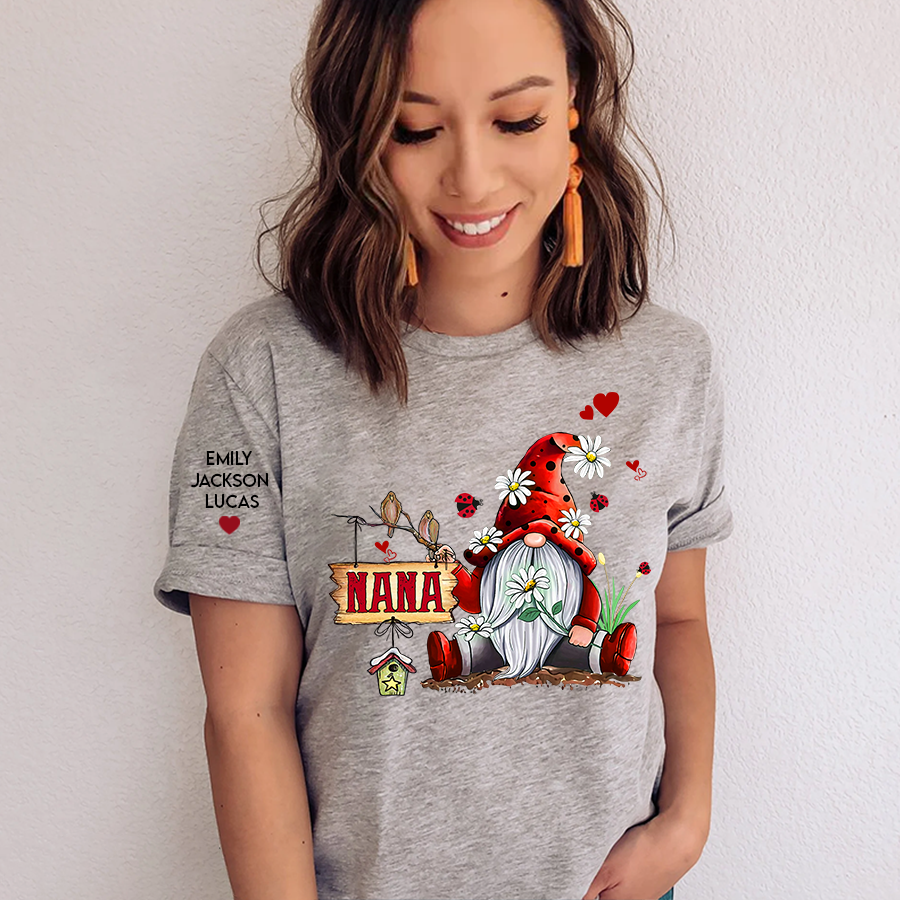Nana gnome and grandkids mother's day CL01 T-Shirt