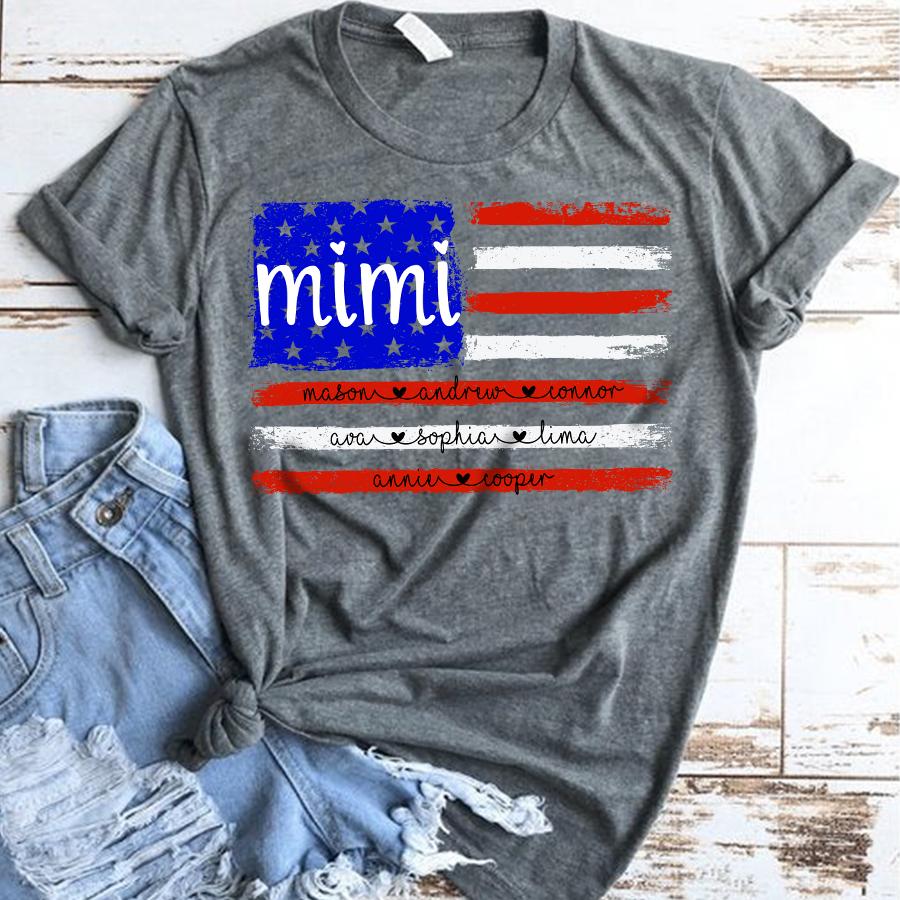 Mimi - Red White Blue - Flag T-shirt