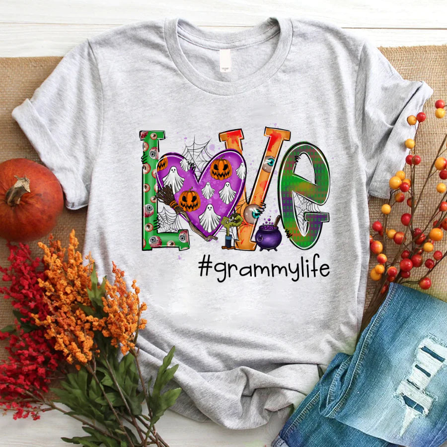 Love grammy life halloween T-Shirt