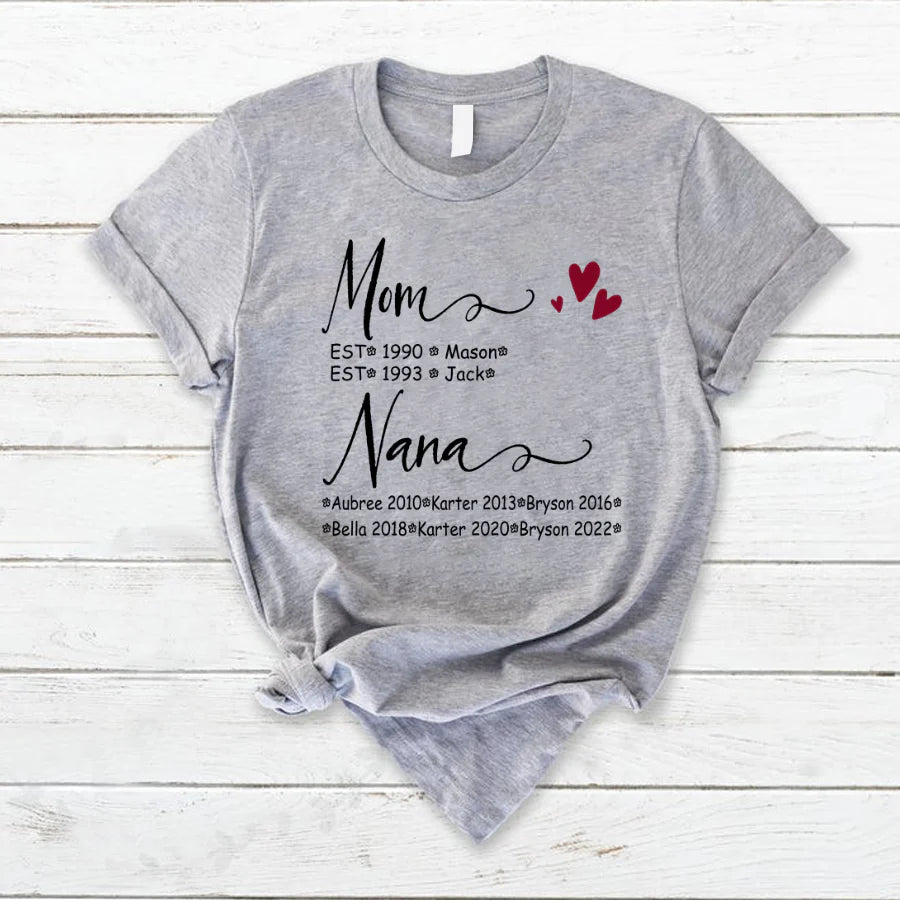 Mom And Nana Kids Est VT22120093 T-Shirt