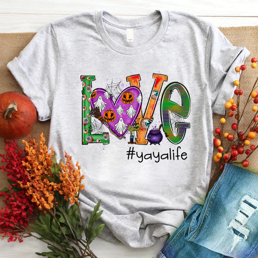 Love yaya life halloween T-Shirt