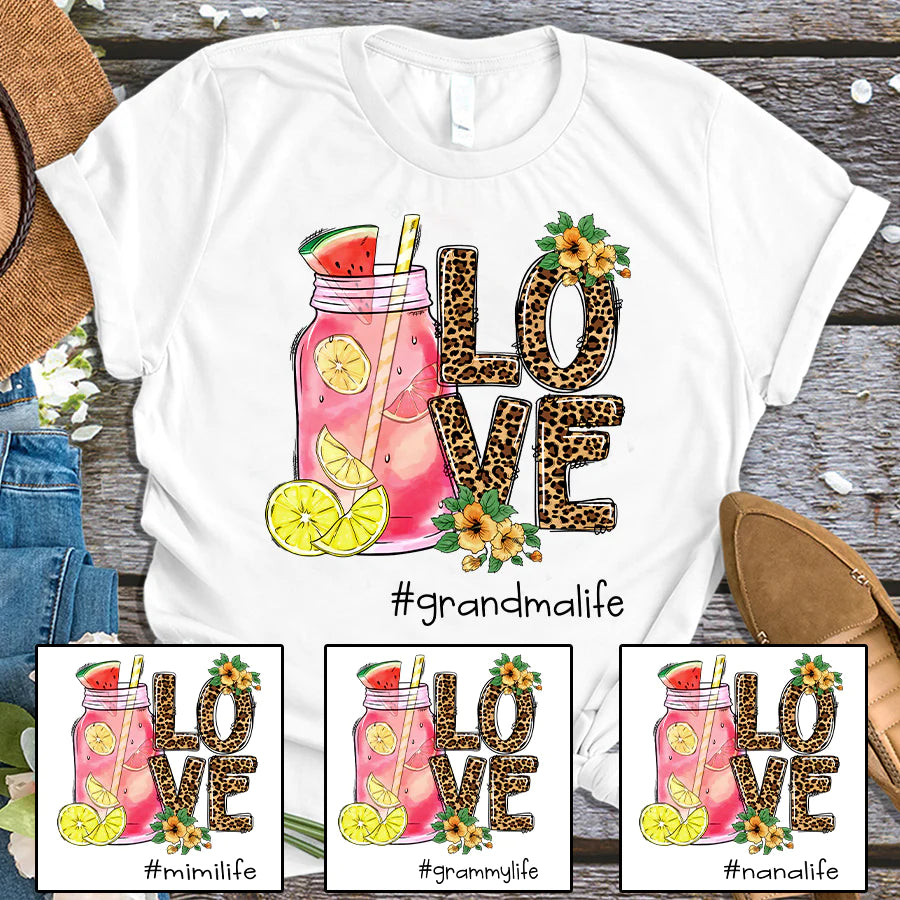 Love Grandmalife Summer Doodle CTH01 T-Shirt