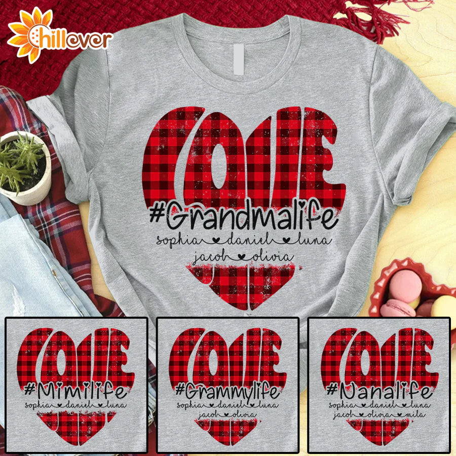 Love Grandma Life And Kids CTH01 T-Shirt