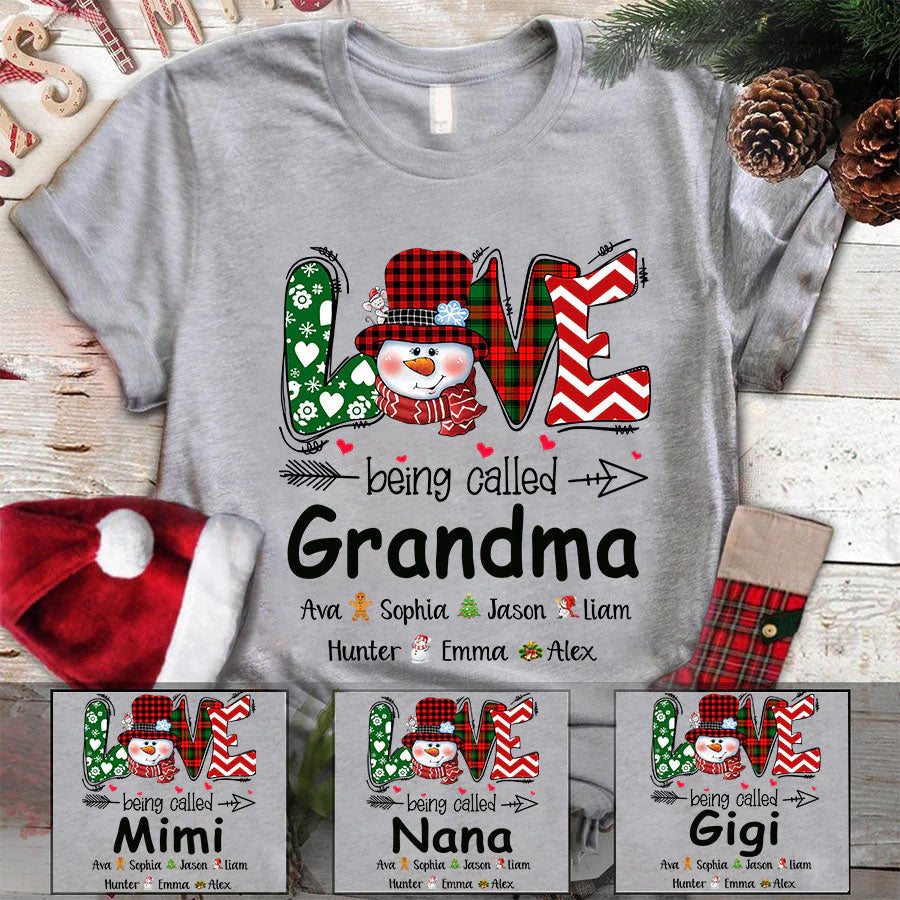 Love being called Grandma snowman christmas