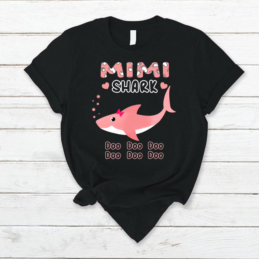 Mimi Shark, Mother's Day Gift For Grandma T-Shirt