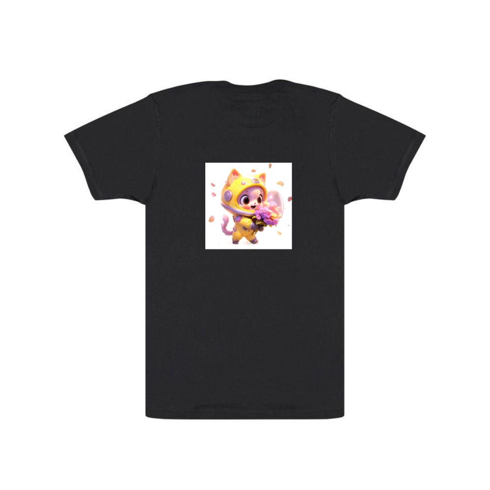 3D Kitty in Space T-Shirts