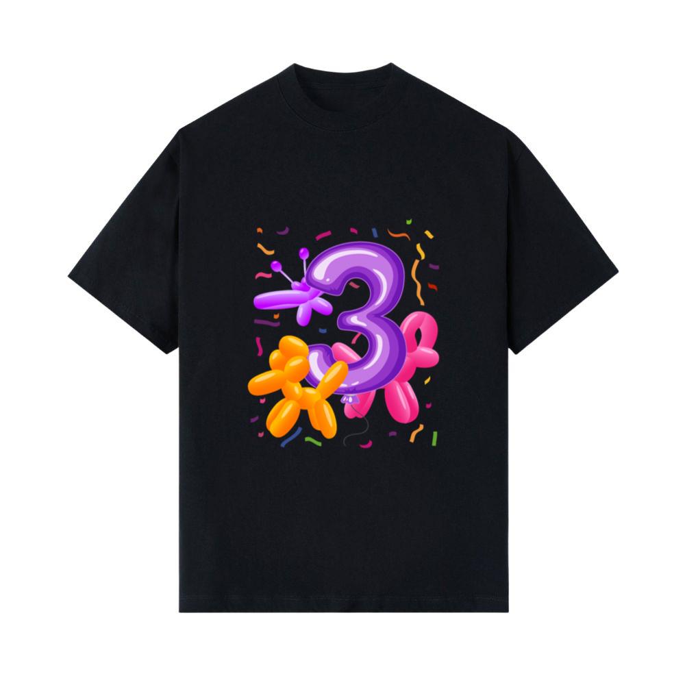 3rd Birthday _ Balloon Animals Themed Birthday _ T- Shirts