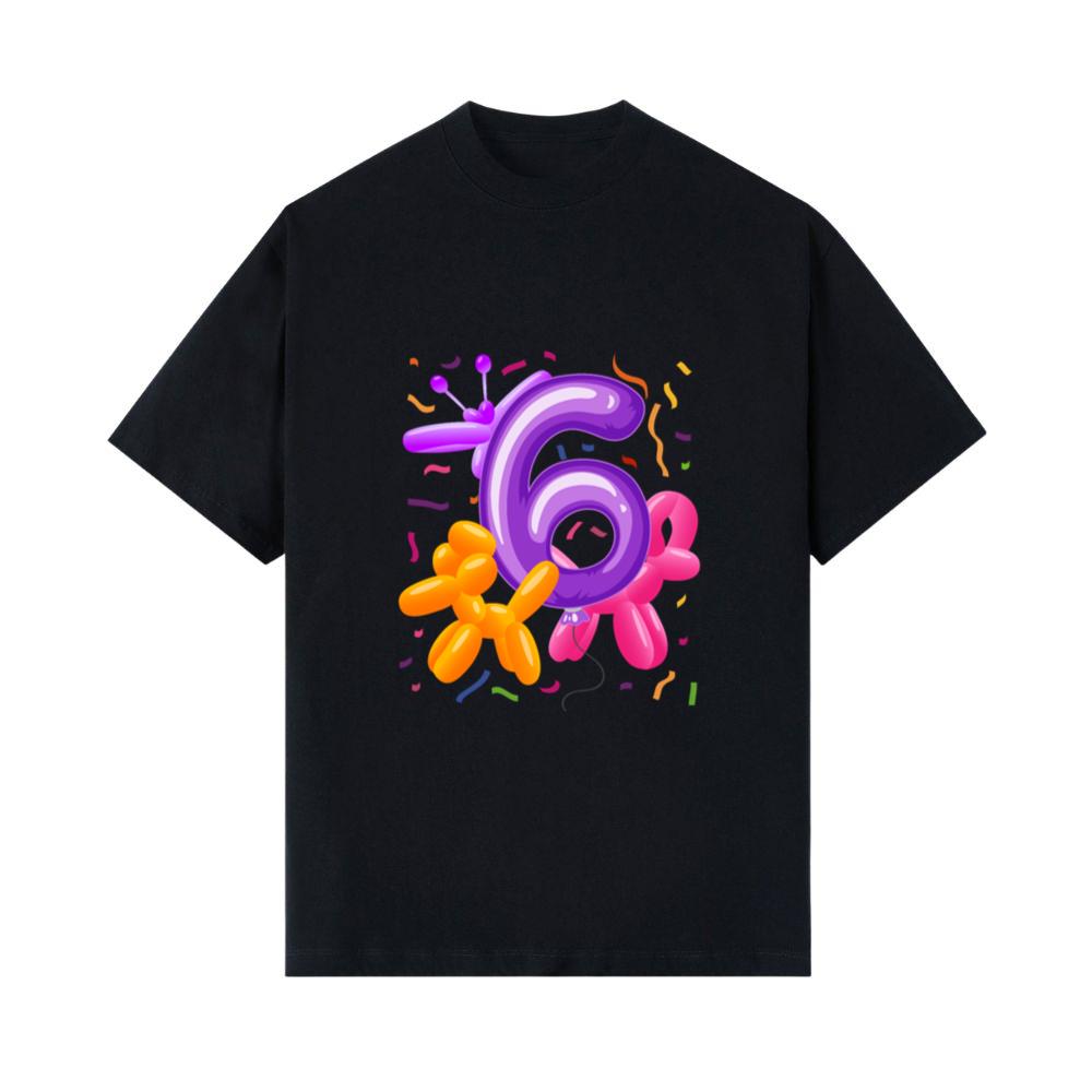 6th Birthday _ Balloon Animals Themed Birthday _ T- Shirts