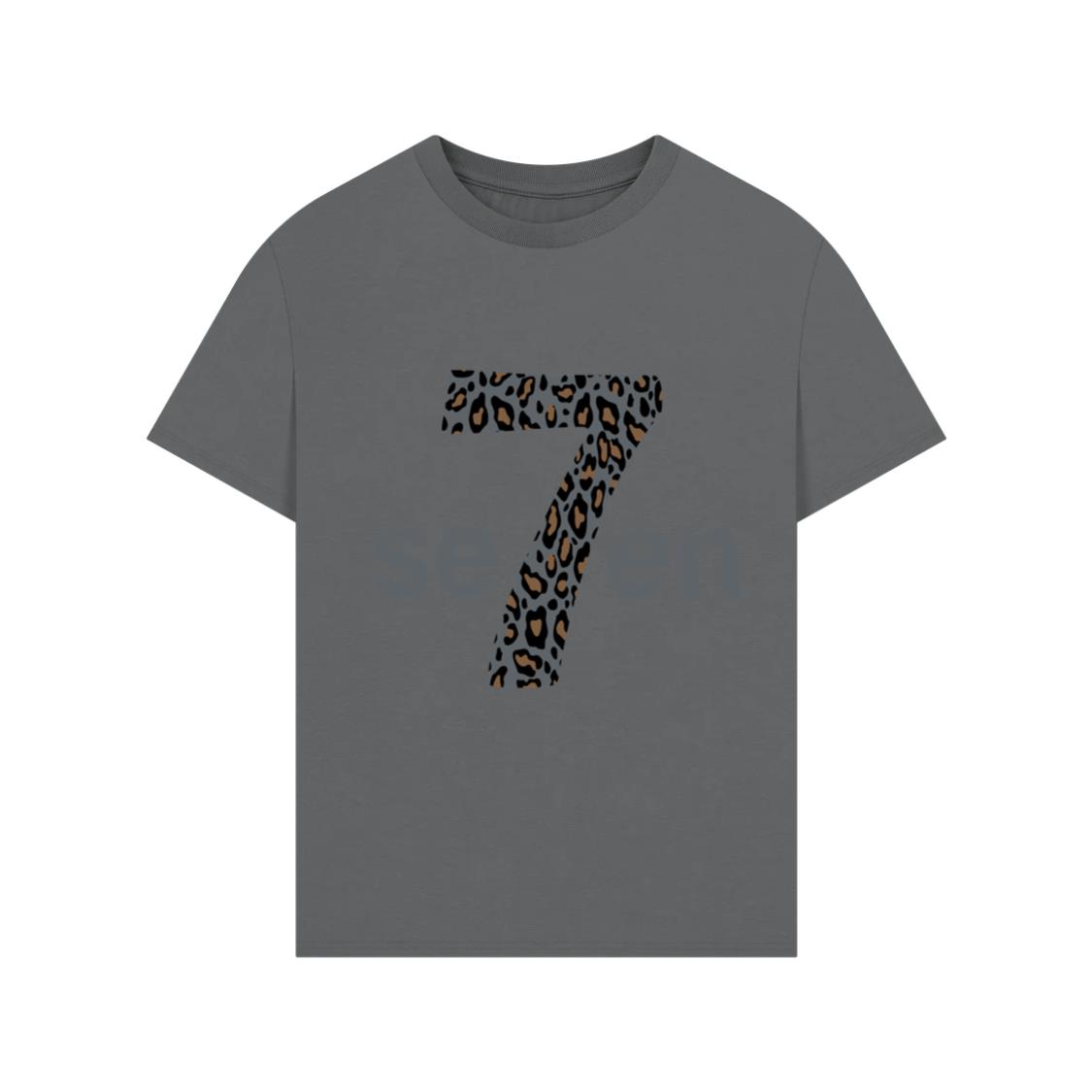 7 in braun animal print T-Shirt