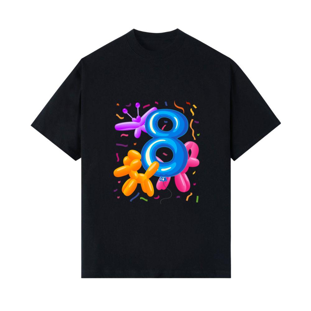 8th Birthday _ Balloon Animals Themed Birthday _ T- Shirts