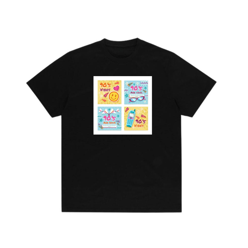 90s Design Set with Smiley Face and Flip Phone TShirts Shirtsay