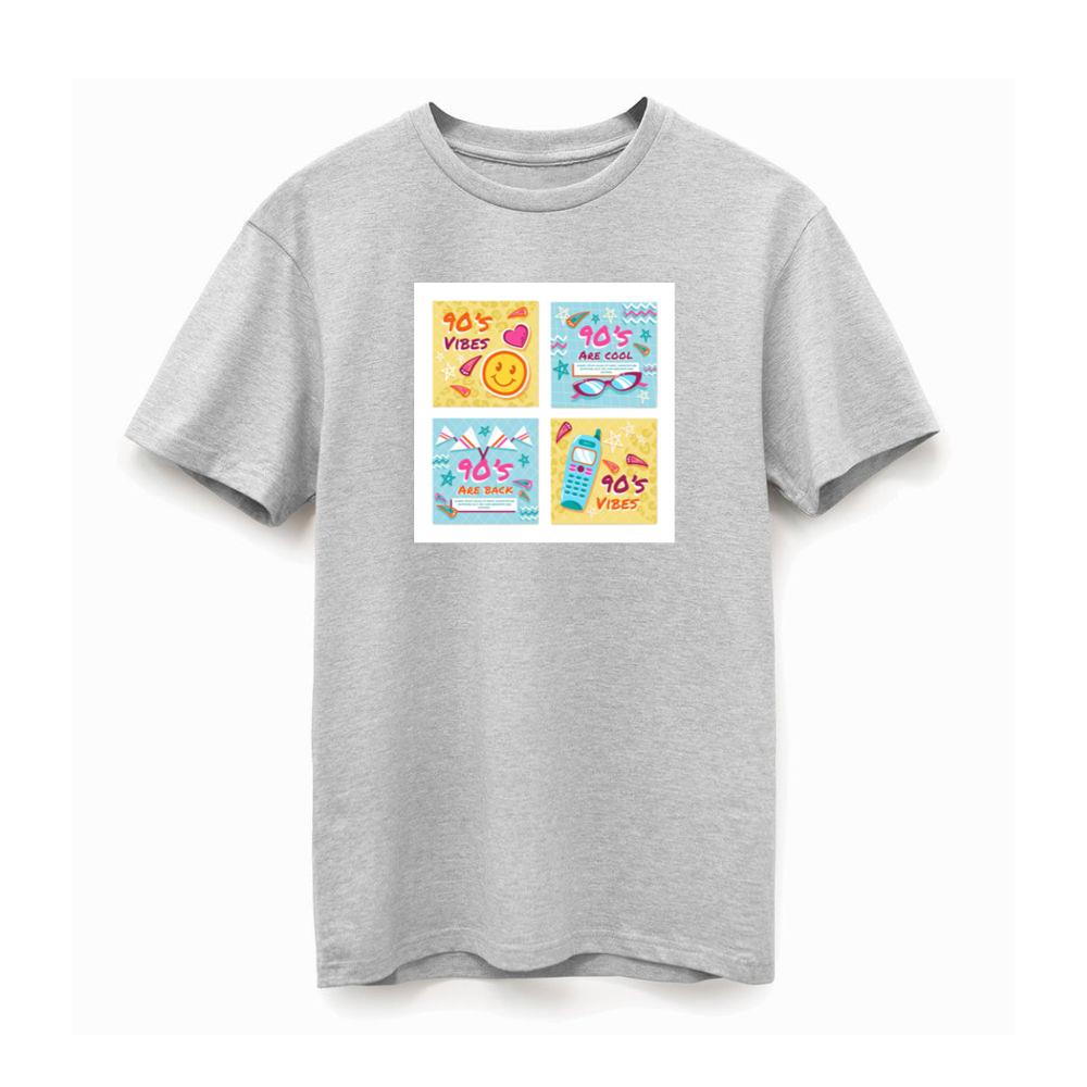 90s Design Set with Smiley Face and Flip Phone TShirts Britishtransit
