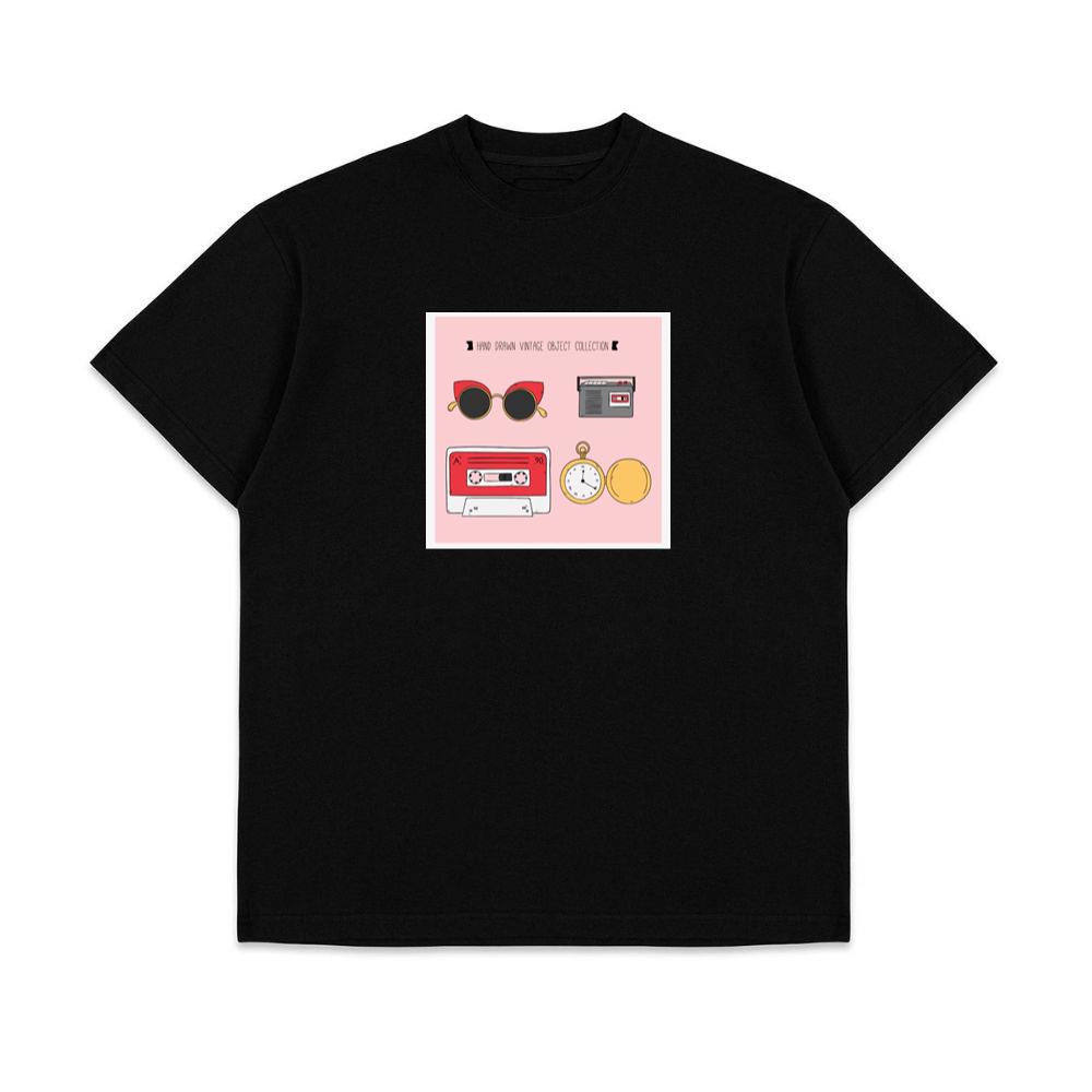 90s Objects with Hand Drawn Style T-Shirts