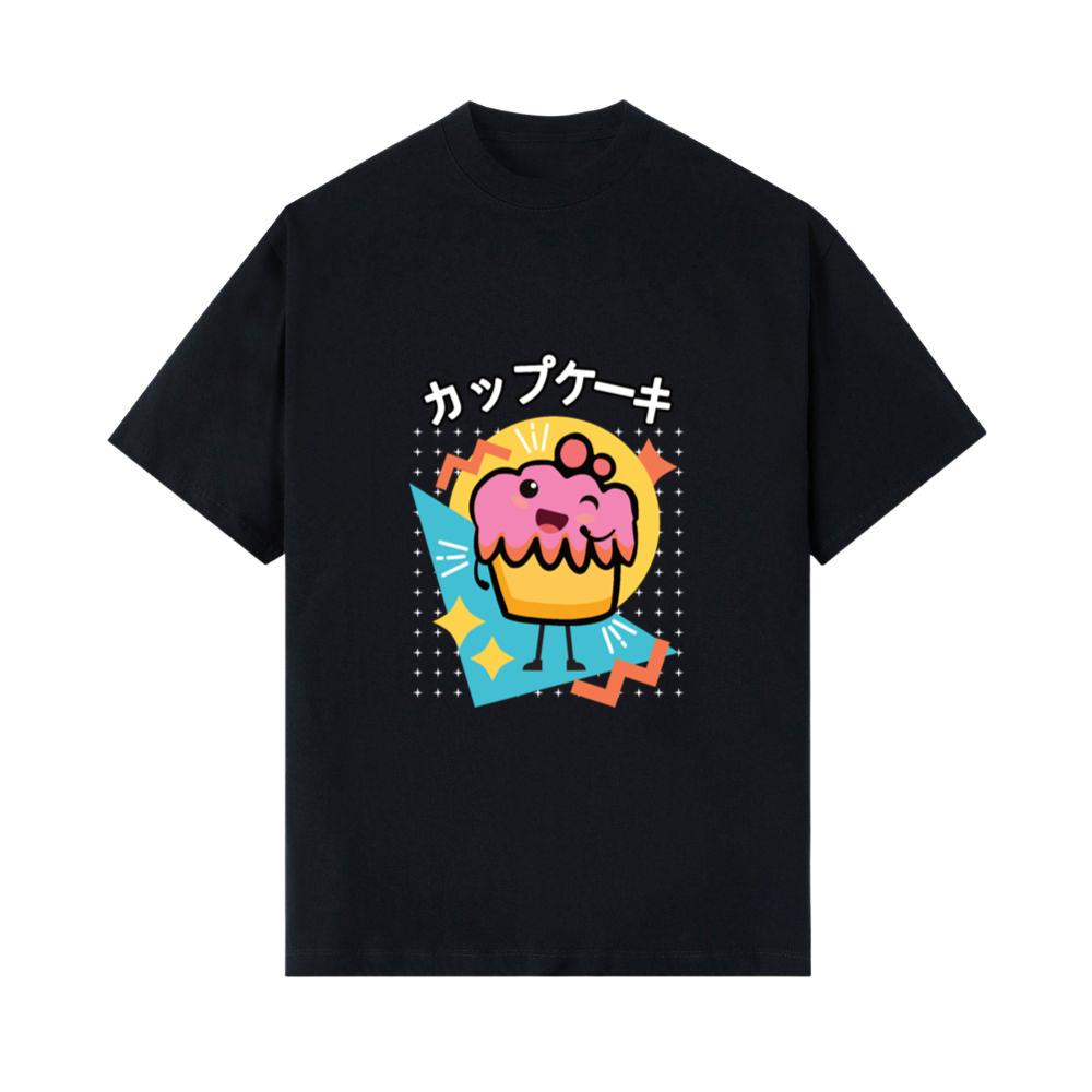 90s Retro Japanese Kawaii Anime Food Cupcake T- Shirts