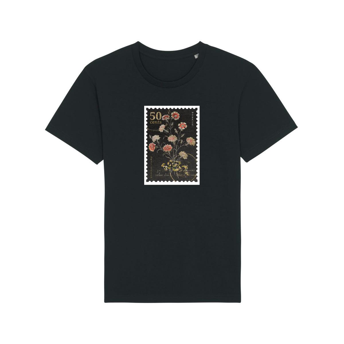 A 50 Cent Stamp with Detailed Floral Illustration T-Shirts