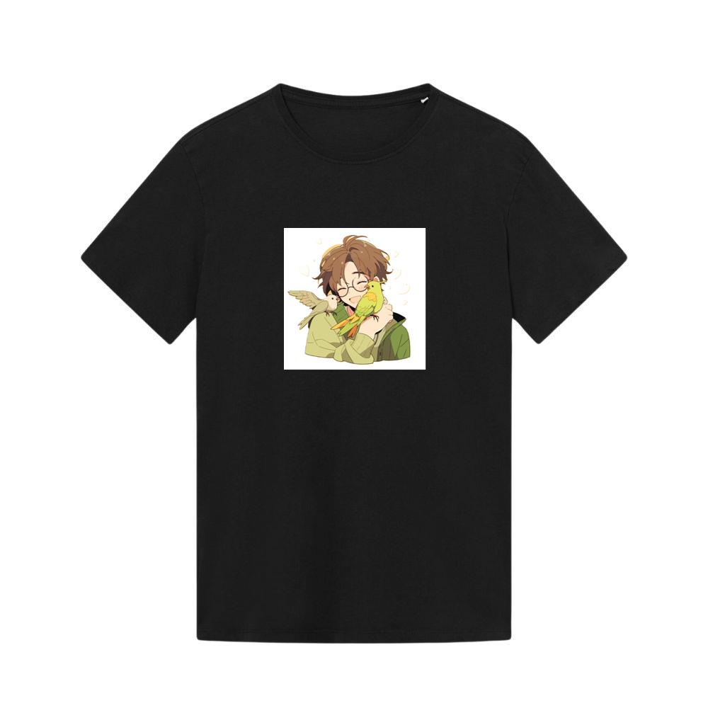 A Boy and His Birds in a Warm Embrace T-Shirts