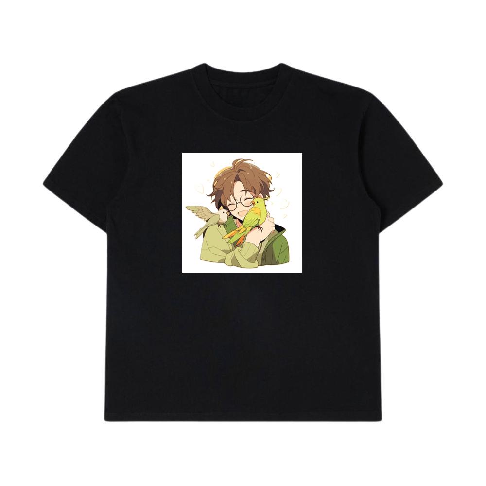 A Boy and His Birds in a Warm Embrace T-Shirts