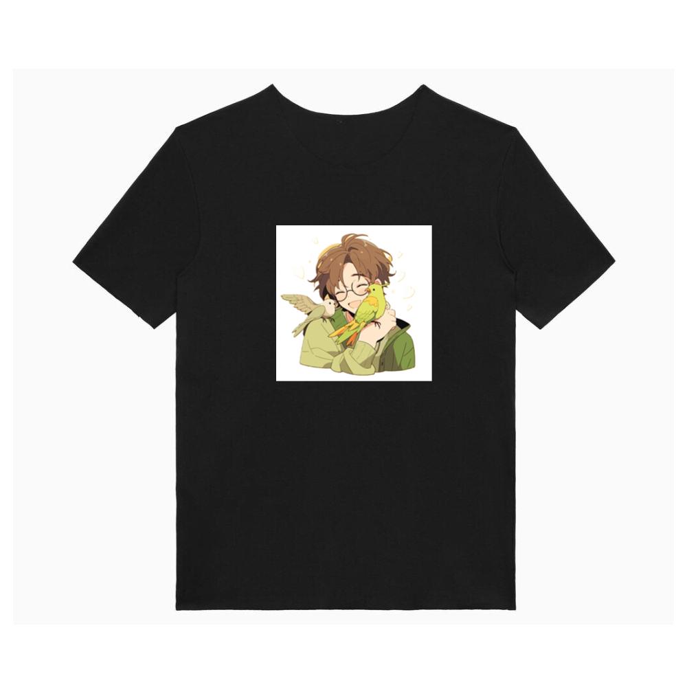 A Boy and His Birds in a Warm Embrace T-Shirts