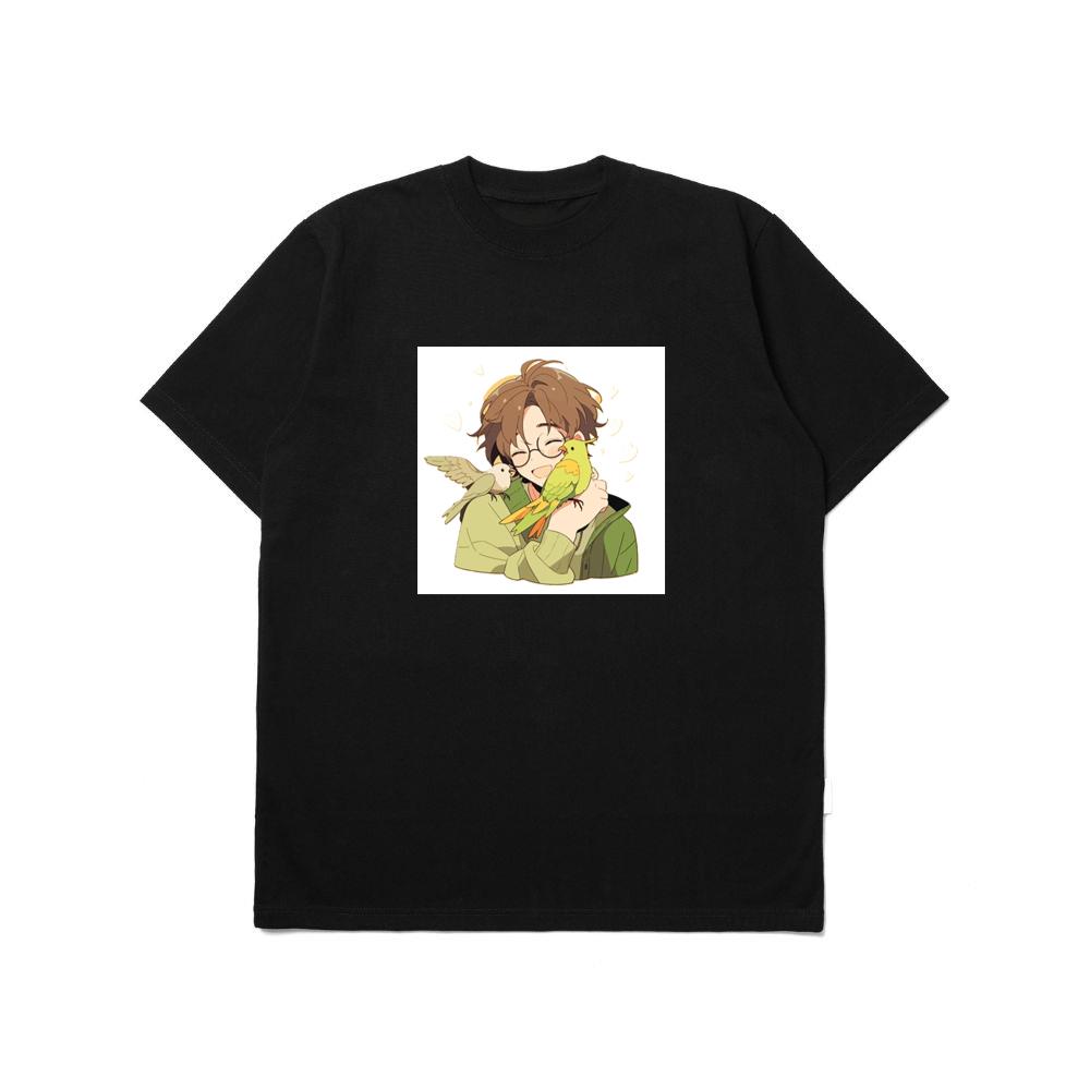 A Boy and His Birds in a Warm Embrace TShirts Amosos