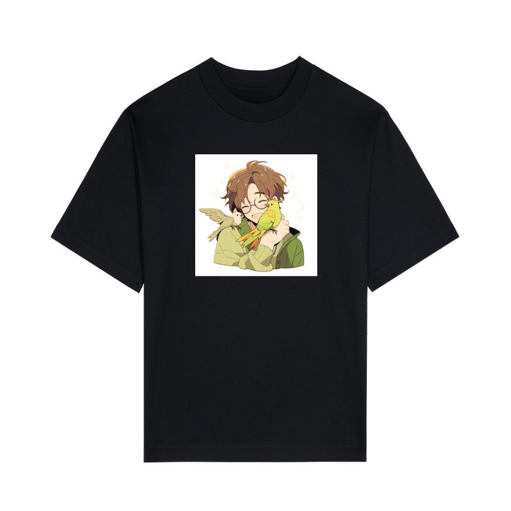 A Boy and His Birds in a Warm Embrace T-Shirts