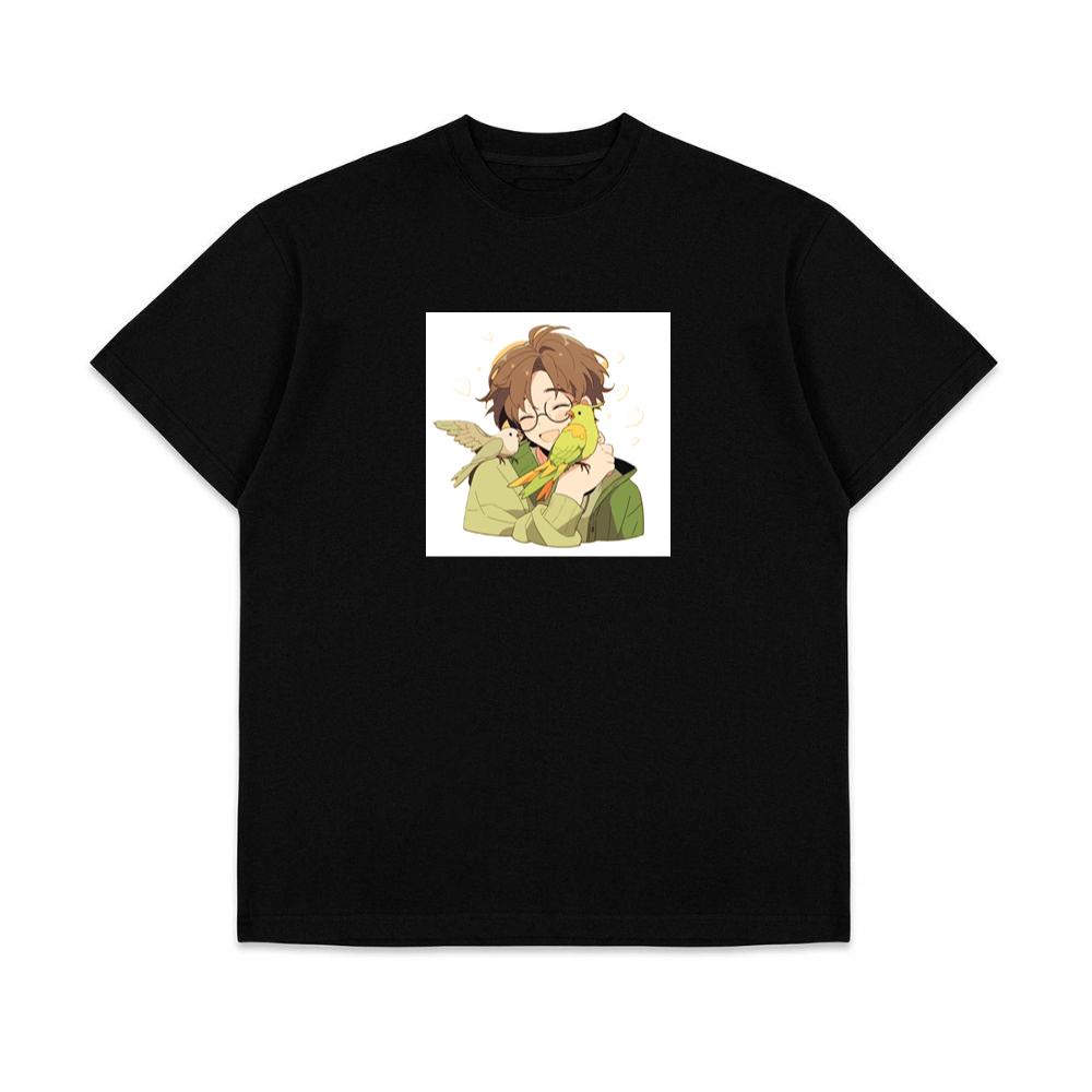 A Boy and His Birds in a Warm Embrace T-Shirts
