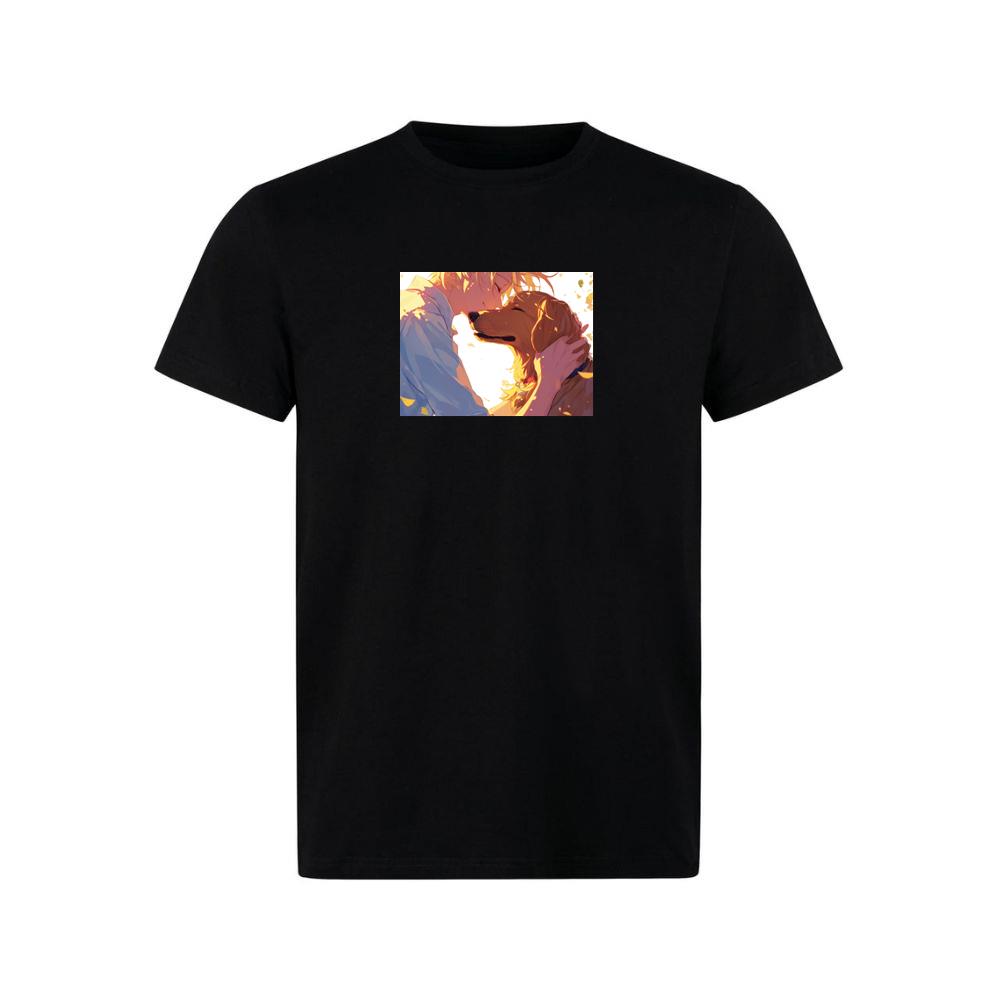 A Boy and His Dog in a Tender Embrace TShirts Muckyknees