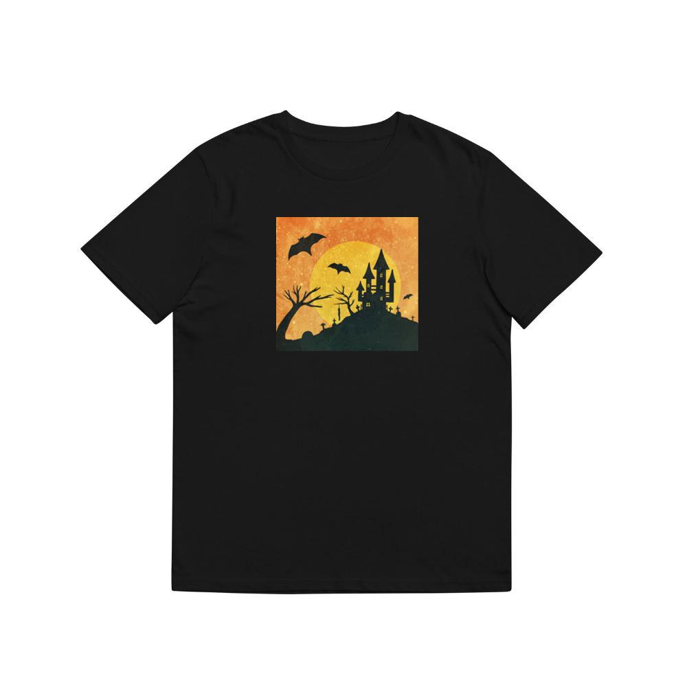 A Castle of Shadows in a Moonlit Midnight T-Shirts